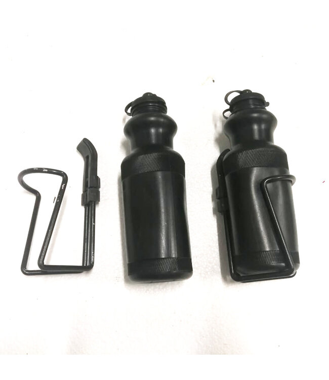 FP Party Supplies Water Bottle For Cycling With FIttings Black