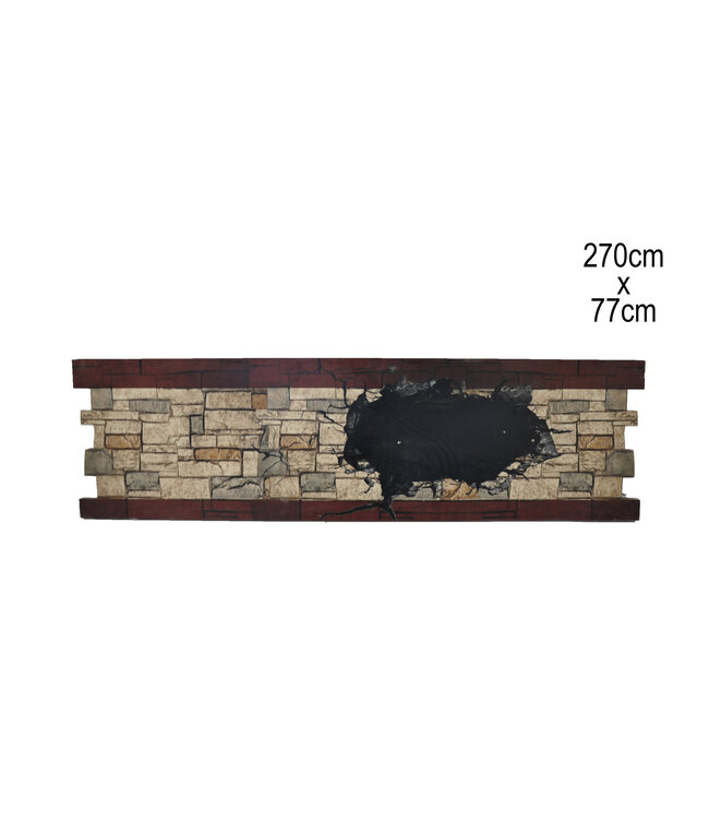 Brick Long Table Front Cover (270x77) cm