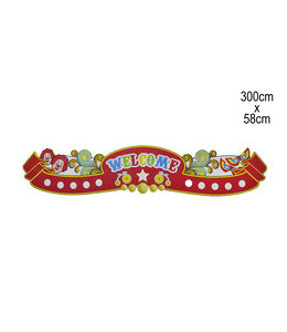 Banner Welcome Circus (300x58) cm