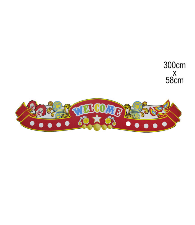 Banner Welcome Circus (300x58) cm