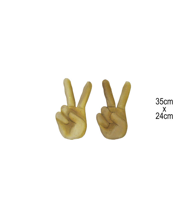 Cut Out Hand Peace SIgn(35x24) cm