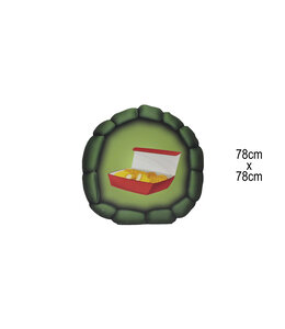 Signage Chicken Nuggets Ninja Turtle (78x78) cm