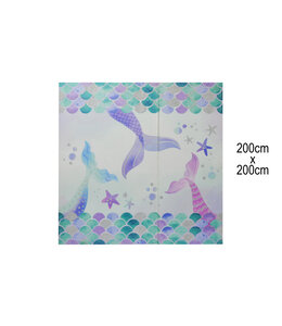 Mermaid Square Backdrop (200x200) cm