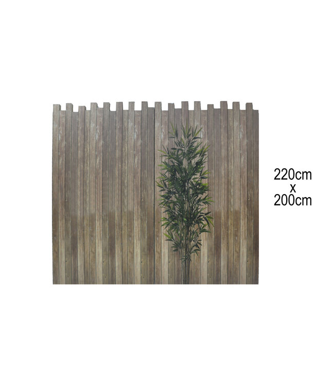 Wooden Wall Backdrop (220x200) cm