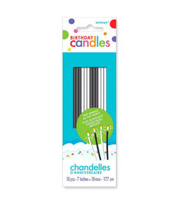 Amscan Inc. Sparkling Birthday Candles - Black & White