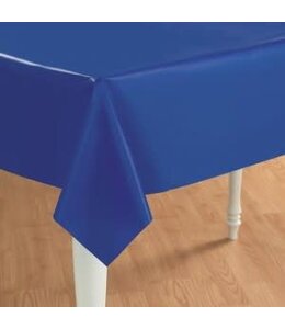 Amscan Inc. 54" x 108" Plastic Table Cover - Bright Royal Blue