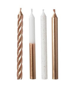 Amscan Inc. Rose Gold Metallic Mix Candles