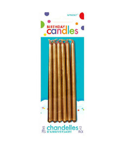 Amscan Inc. Gold Mini Taper Candles