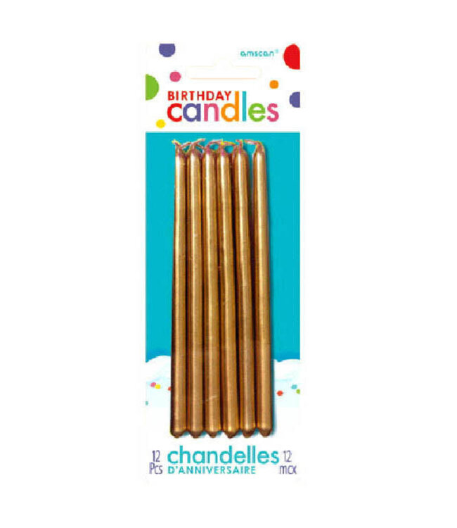 Amscan Inc. Gold Mini Taper Candles