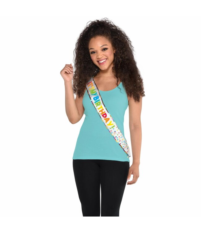 Amscan Inc. Birthday Celebration Fabric Sash