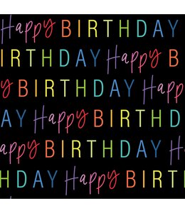 Amscan Inc. Rainbow Happy Birthday Printed Jumbo Gift Wrap
