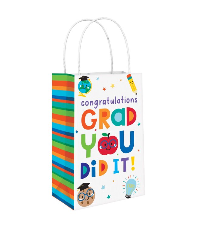 Amscan Inc. NEW! Graduation Fun Printed Paper Kraft Bag