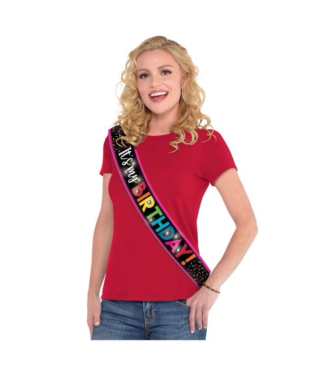 Amscan Inc. It's My Birthday Light Up Birthday Sash