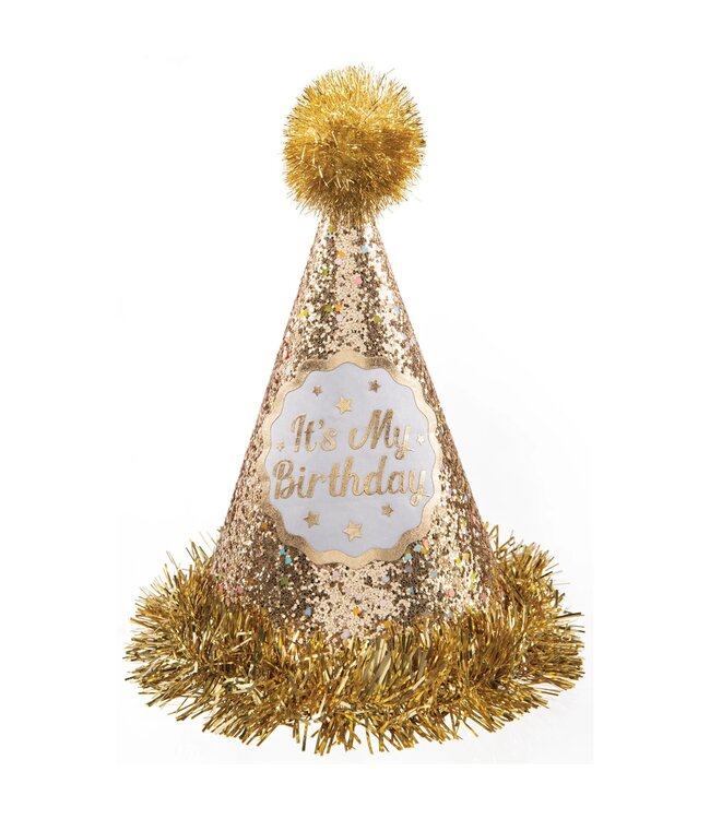 Amscan Inc. Gold Birthday Cone Hat