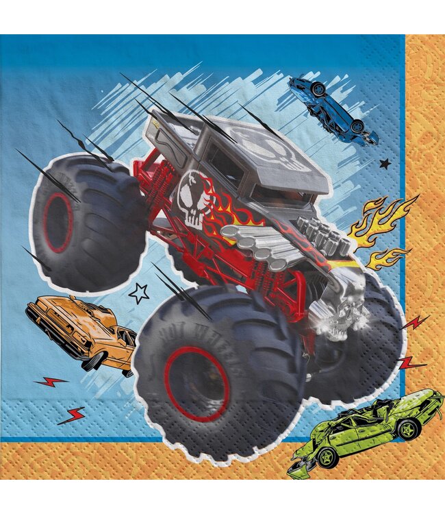 Amscan Inc. Hot Wheels Monster Truck Luncheon Napkins