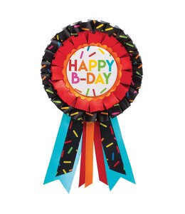 Amscan Inc. Happy B-Day Ribbon Button