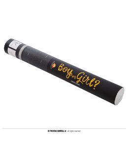 Fiestas Guirca 40Cm Paper Confetti Cannon Boy Or Girl-Pink