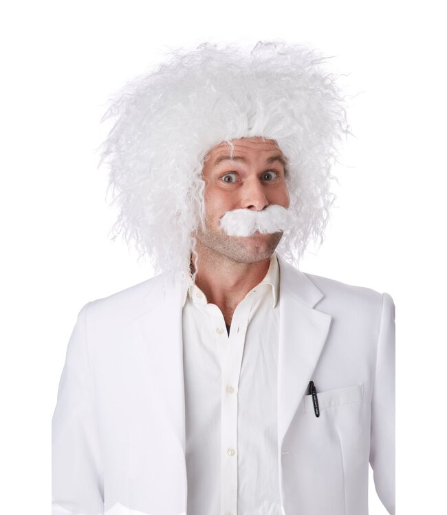 California Costumes E=Mc2 Wig & Moustache