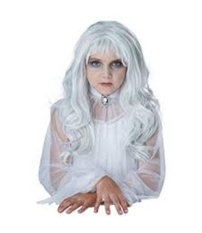 California Costumes Ghost Wig Child-White