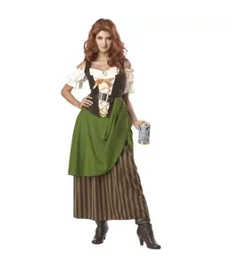 California Costumes Tavern Maiden Brown Dress