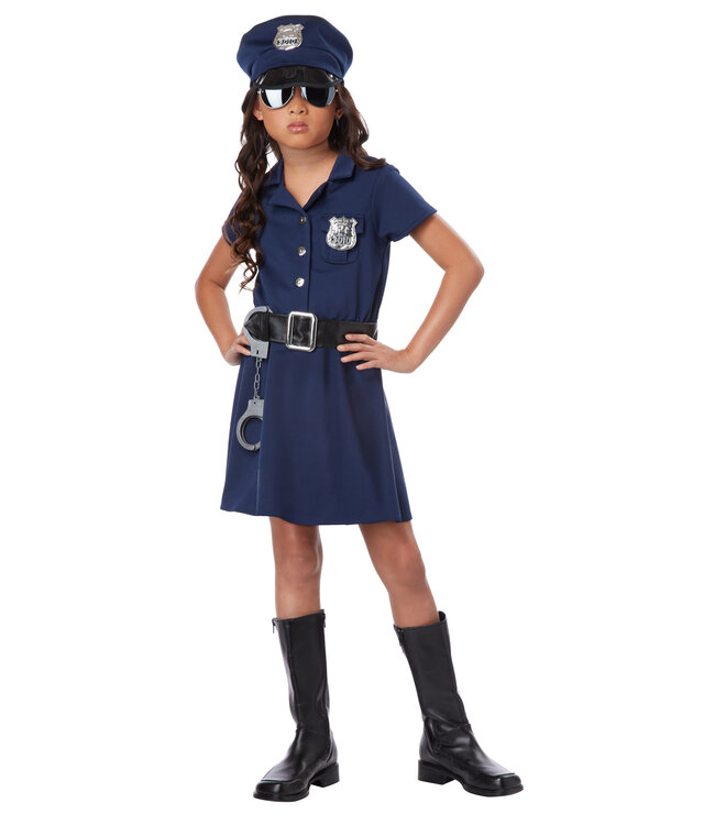 California Costumes Police Officer Girl
