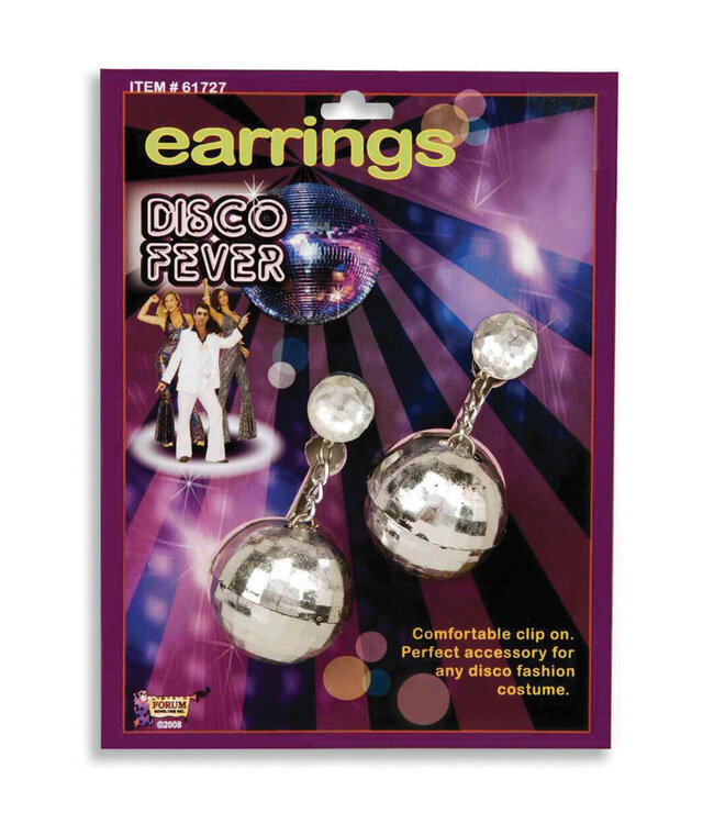Rubies Costumes Disco Ball Earrings