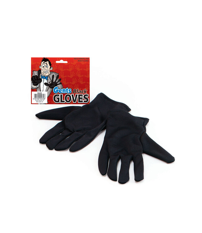 Rubies Costumes Gloves-Gents Black