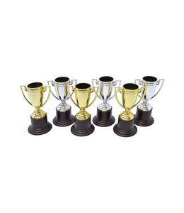 Rubies Costumes Winner Trophies With Stickers 6/Pk