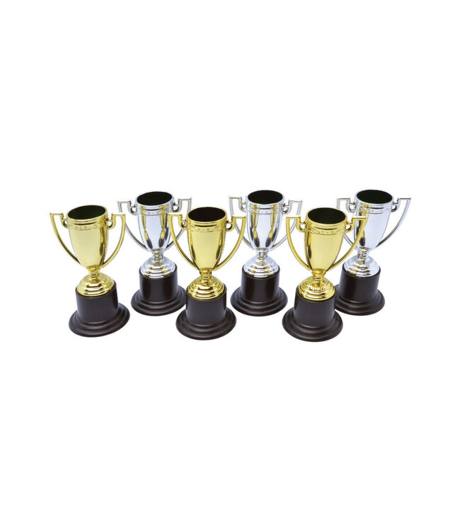 Rubies Costumes Winner Trophies With Stickers 6/Pk