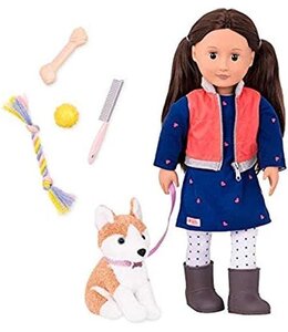 Doll W/ Pet Dog-Leslie