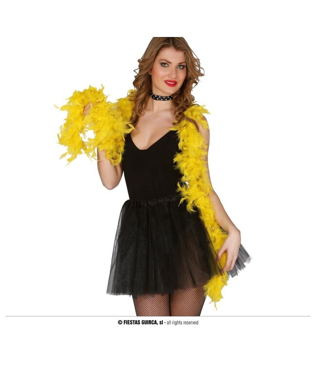 Fiestas Guirca Feather Boa 180 Cm (40 Grams)-Yellow