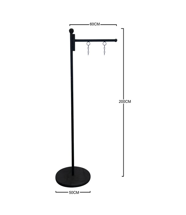Metal Stand W/90 Degree Angle Arm-Rental