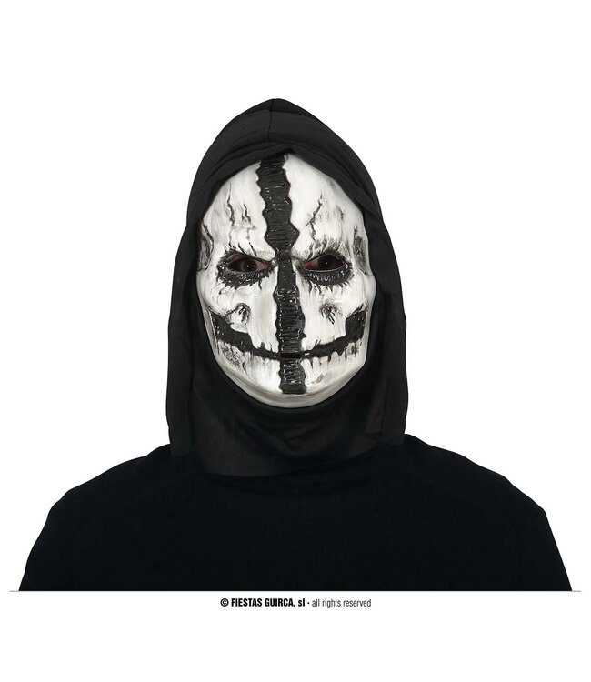 Fiestas Guirca Skull Pvc Mask With Hood
