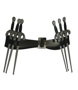 Rubies Costumes V for Vendetta Belt with Six Daggers Costume Accessory