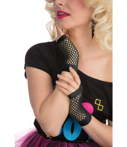 Rubies Costumes Short Fishnet Gloves-Black