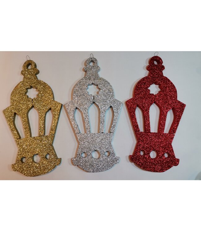 Styrofoam Glitter Cutout 48 cm-Lantern
