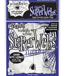 Rubies Costumes White Giant Spider Web With 8 Spiders 138 Grams