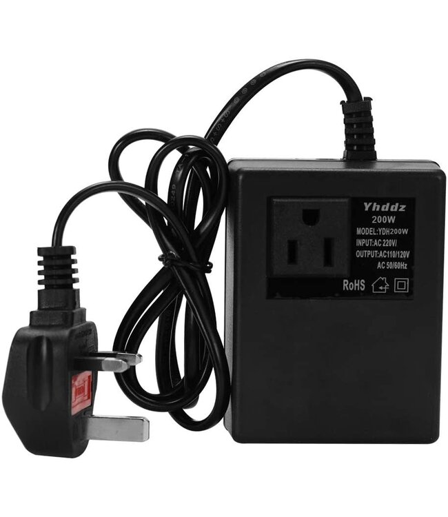 Anself Intelligent Efficient Household 200W AC 220V Step Down Transformer Voltage Converter Travel Power Adapter