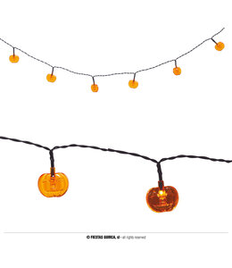 Fiestas Guirca Led Pumpkin Battery Operated Garland 10Pcs