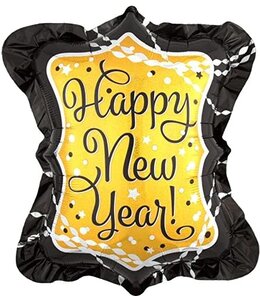 Anagram 27 Inch Foil Balloon-Happy New Year Streamers & Sparkles Holographic