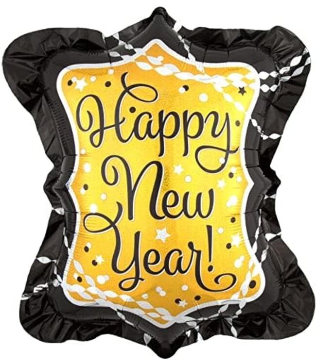 Anagram Foil Balloon-Happy New Year Streamers & Sparkles Holographic