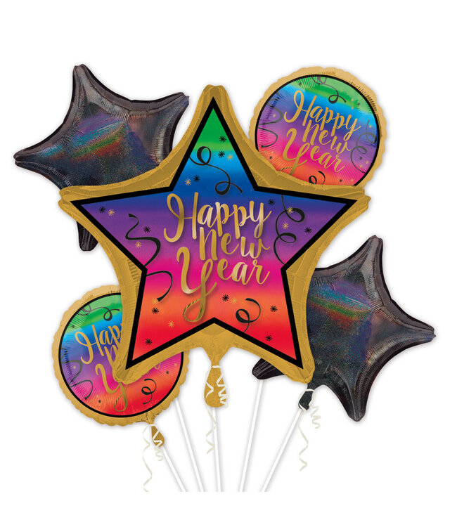 Anagram Balloon Bouquet-New Year Colorful