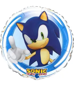 Grabo Balloons 18 Inch Round Foil Balloon-Sonic