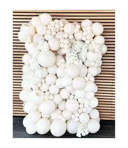 Kalisan 12 Inch Latex Balloons 100ct-Retro White