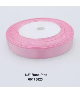 Satin Ribbon 1/2 Inch 20 Yard-Pink