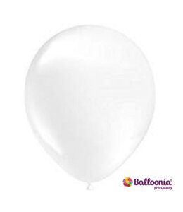 5 Inch Balloonia Latex Balloons 100ct-Metallic White
