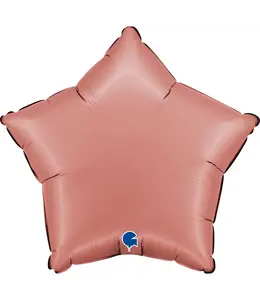 Grabo Balloons 18 Inch Foil Star Balloon-Satin Rose Gold