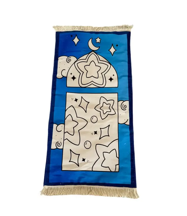 Craft Pop Colouring Prayer Mat-Blue Stars