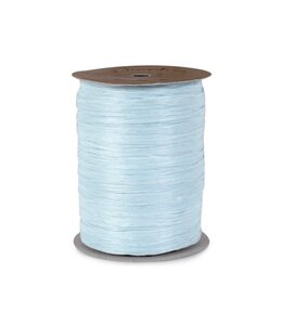 Global Wrap Ribbon Wraphia 7mm x 100 yards-Matte-Lt Blue