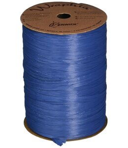 Global Wrap Ribbon Wraphia 7mm x 100 yards-Matte-Royal